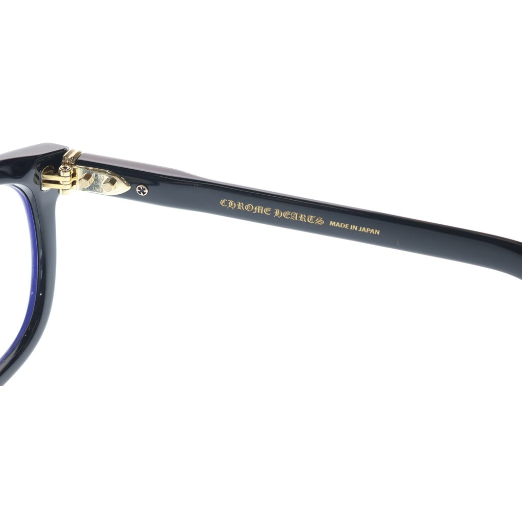 CHROME HEARTS(クロムハーツ) SMOKE SHOW-A スモークショー クリアフレーム CHプラス テンプル ウェリントン アイウェア サングラス 眼鏡 ブラック