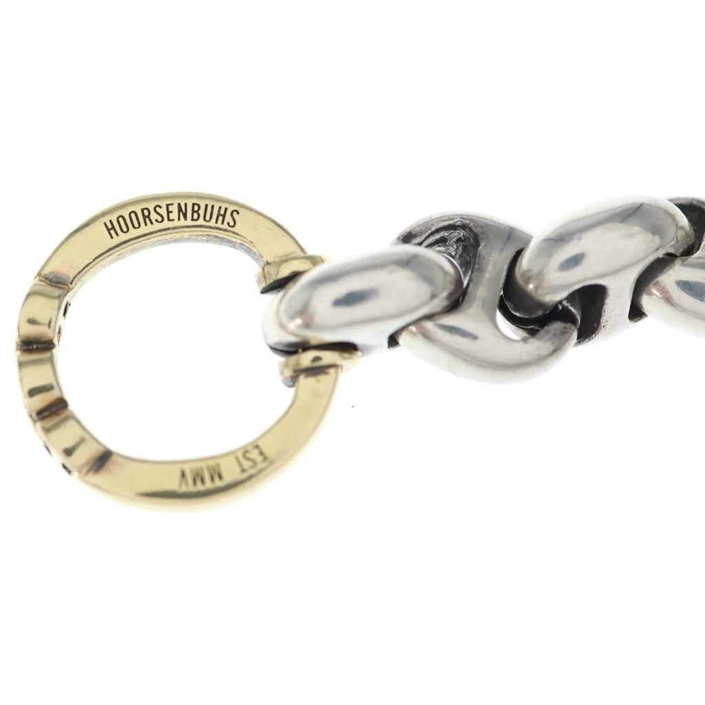 HOORSENBUHS(ホーセンブース) K18 10MM OPEN-LINK BRACELET オープンリンクブレスレット ダイヤ コンビ シルバー/ゴールド