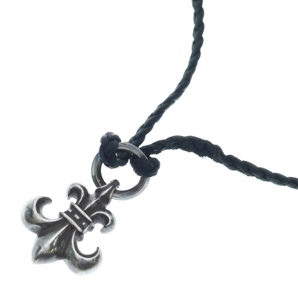 CHROME HEARTS(クロムハーツ) BS FLUER BSフレアペンダント シルバー ネックレストップ レザーブレイド -