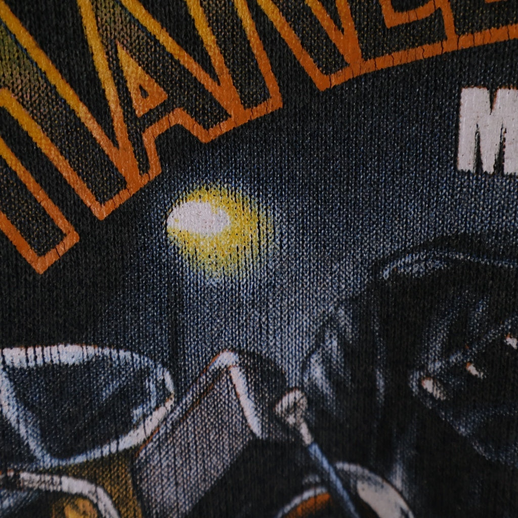 HARLEY DAVIDSON(ハーレーダビッドソン) 80s VINTAGE HOG 3D EMBLEM CREWNECK SWEAT DELTA 8318 ヴィンテージ デルタタグ 3Dエンブレム クルーネック長袖スウェットトレーナー ブラック