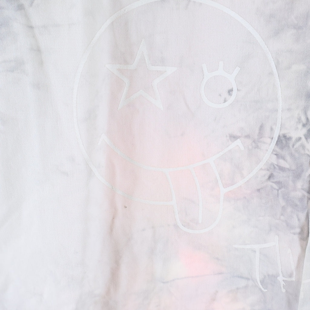 ONEMADE(ワンメイド) Handmade Print Militaly Shirt ハンドメイドプリント ミリタリー長袖コットンシャツ ホワイト -
