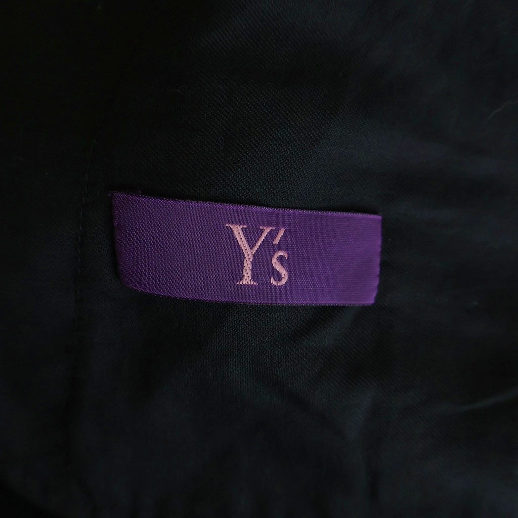 Y's(ワイズ) 20AW Pre WOOL SAROUEL PANTS フロントジップ 2ポケット ウールサルエルパンツ ブラック レディース YB-P41-130