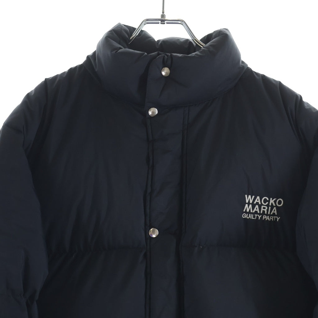WACKO MARIA(ワコマリア) 25AW ×NANGA DOWN JACKET ナンガ フロントロゴ刺繍ダウンジャケット ブラック