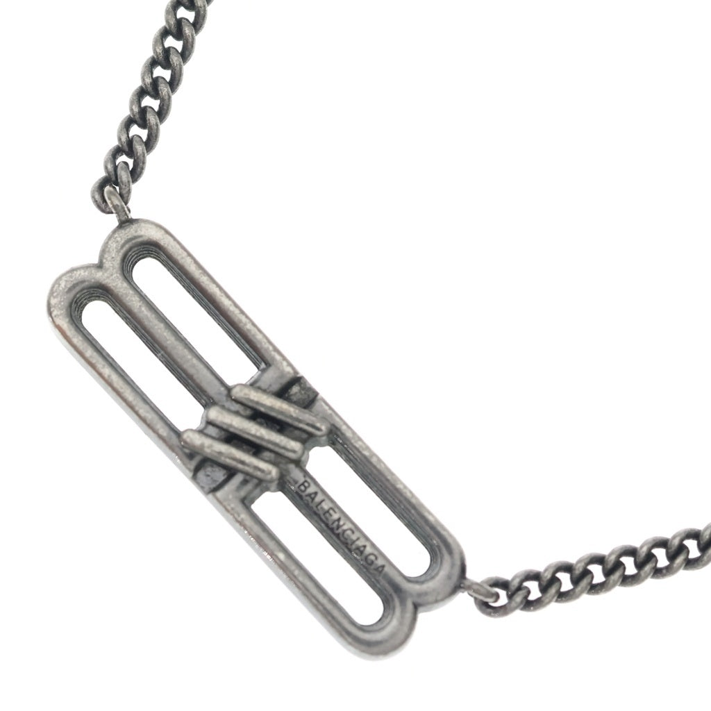 BALENCIAGA(バレンシアガ) BB Icon Antique Silver BBアイコン アンティーク チェーンネックレス シルバー 696223