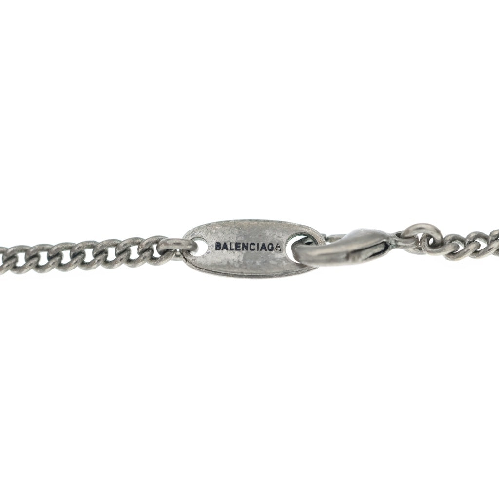 BALENCIAGA(バレンシアガ) BB Icon Antique Silver BBアイコン アンティーク チェーンネックレス シルバー 696223