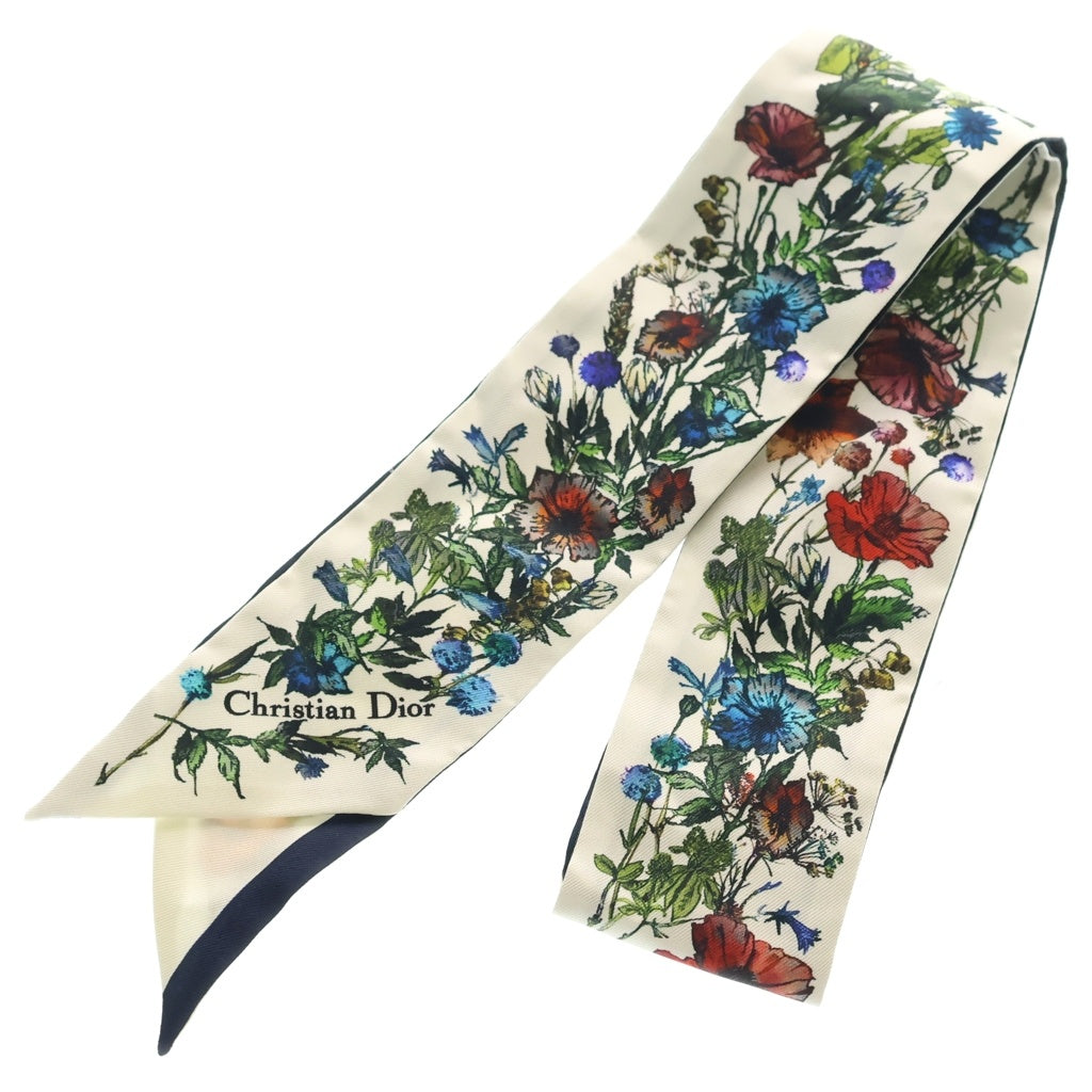 DIOR(ディオール) D-MILLEFIORI ミルフィオリ ミッツァ フラワープリント シルク ツイリー スカーフ 15MIF106I611 レディース