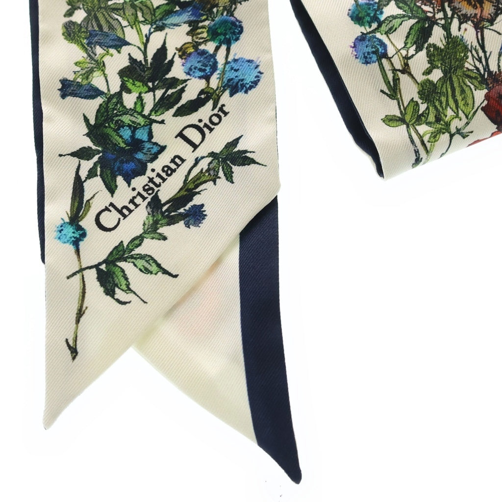DIOR(ディオール) D-MILLEFIORI ミルフィオリ ミッツァ フラワープリント シルク ツイリー スカーフ 15MIF106I611 レディース