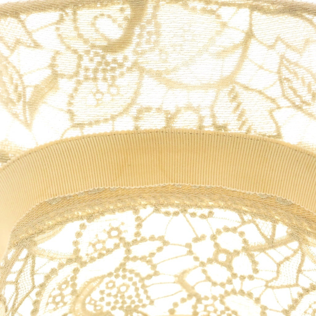 Christian Dior(クリスチャンディオール) D-Lace OR D-BOBBY レース バケットハット 帽子 ゴールド 32DBM923X150 レディース