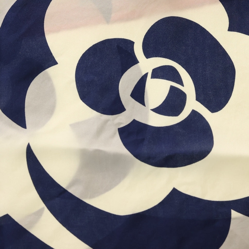 CHANEL(シャネル) カメリア 総柄 大判 シルクスカーフ ピンク レディース