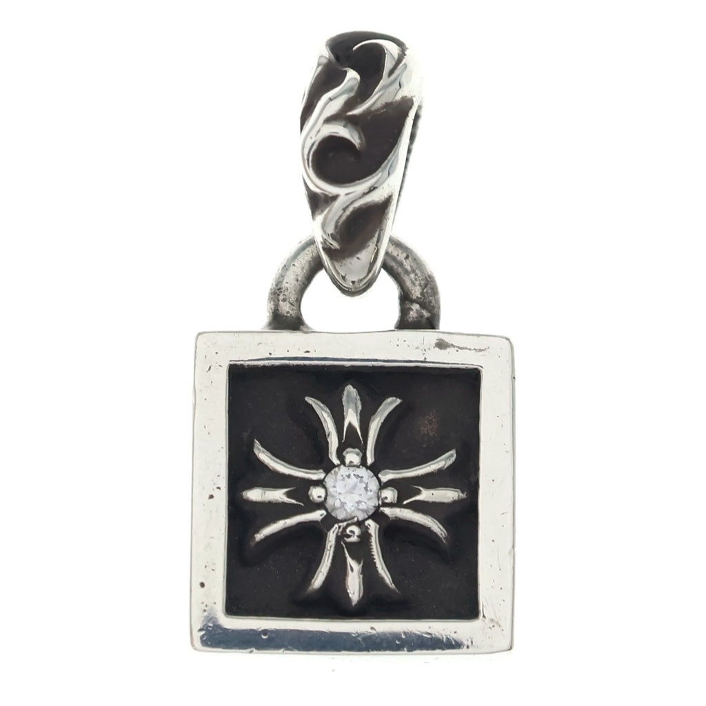 CHROME HEARTS(クロムハーツ) FRAMED CH PLUS 1DIA フレームドCHプラス 1ダイヤ ペンダントトップ ゴールド BCA047 -