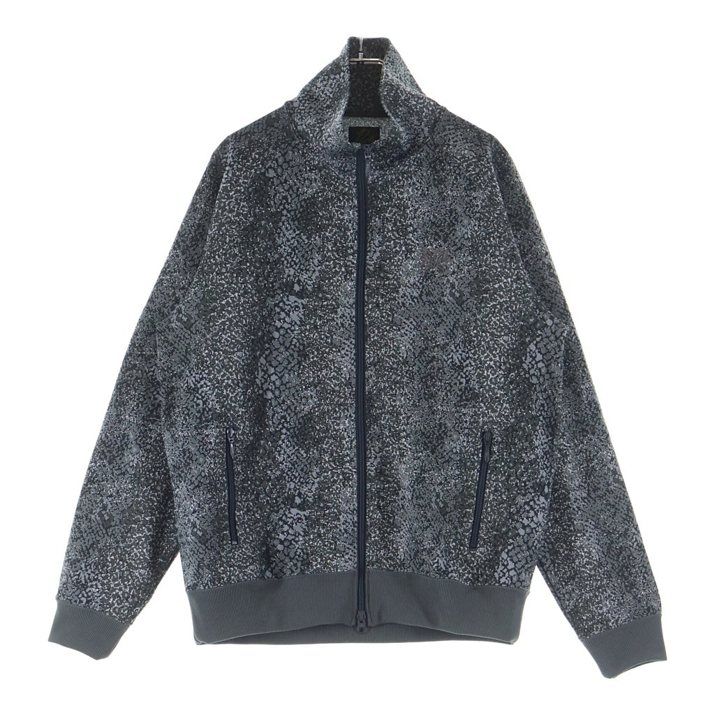 Needles(ニードルス) track jacket ダブルジップ ロゴ刺繍 総柄 トラックジャケット グレー PU1580