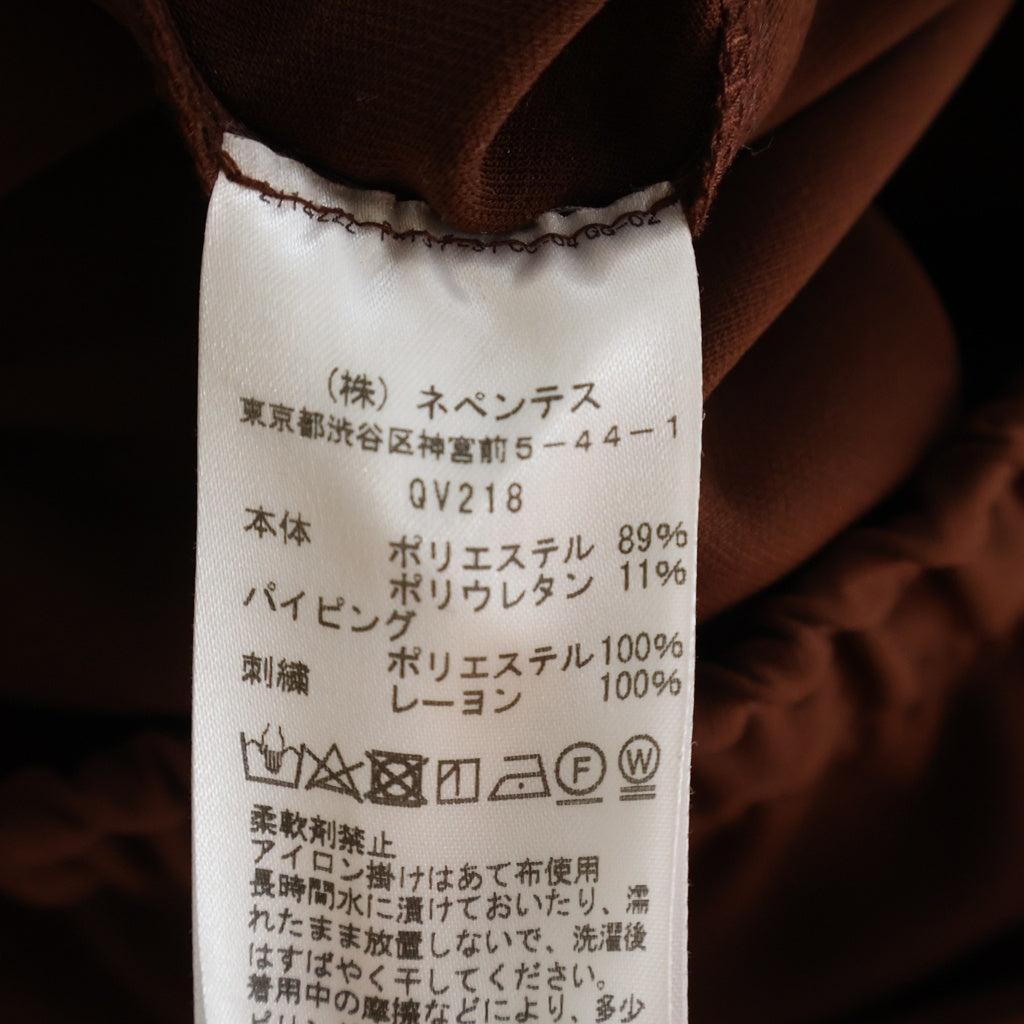 Needles(ニードルス) Piping Cowboy Pant ロゴ刺繍 パイピング カウボーイ パンツ ブラウン QV218