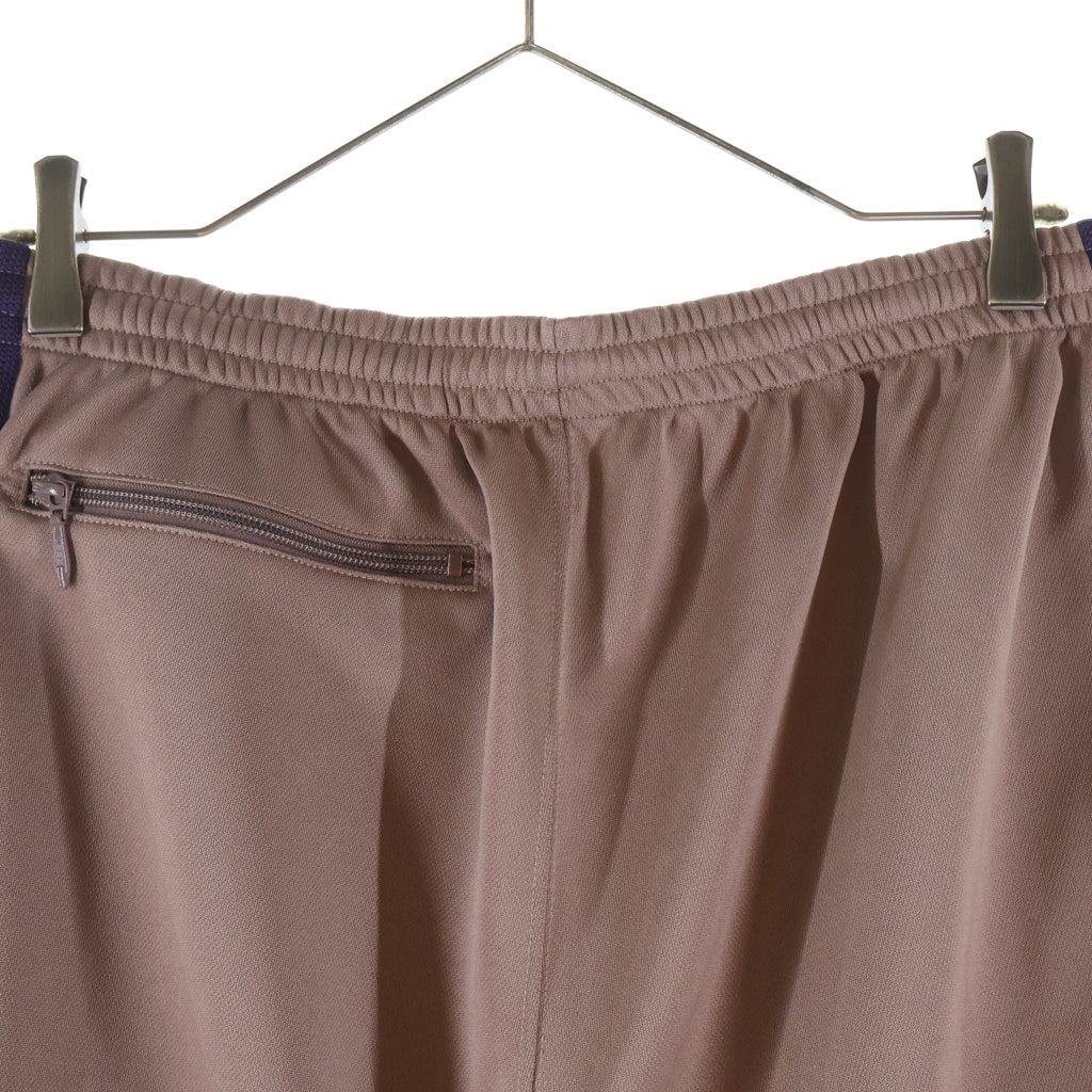 Needles(ニードルス) 22AW H.D. Track Pant ロゴ刺繍 ヒザデル サイドライン トラックパンツ ピンク/パープル LQ233
