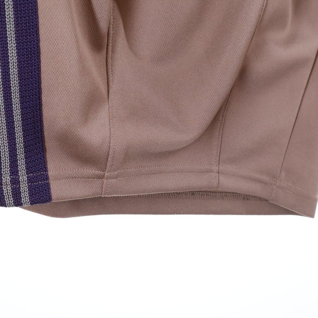 Needles(ニードルス) 22AW H.D. Track Pant ロゴ刺繍 ヒザデル サイドライン トラックパンツ ピンク/パープル LQ233