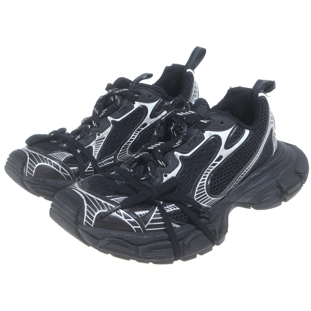 BALENCIAGA(バレンシアガ) 3XL SNEAKER スリーエックスエル ユーズド加工 メッシュ ローカットスニーカー ブラック/シルバー 734734