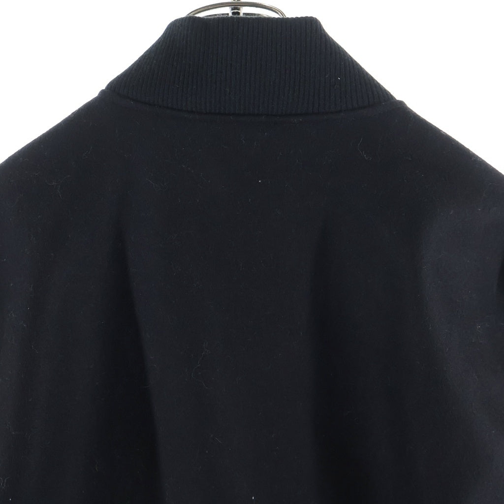 STAMPD(スタンプド) Letterman Coaches Jacket レターマン袖ロゴプリント スタジャン ジャケット ブラック/ホワイト