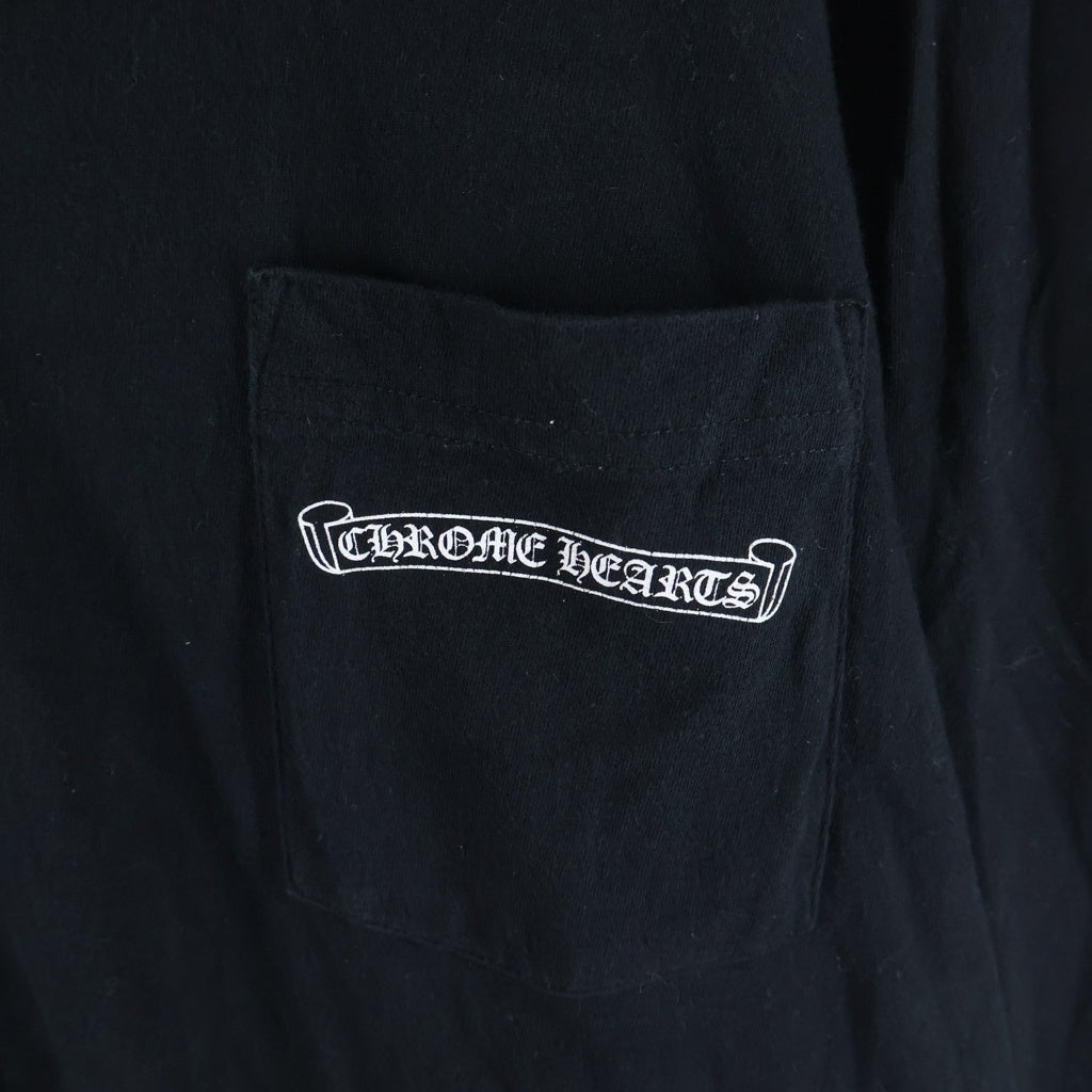 CHROME HEARTS(クロムハーツ) Vine Dagger L/S Tee ヴァインダガー アームフローラル クルーネック長袖Tシャツカットソー ロンT ブラック -