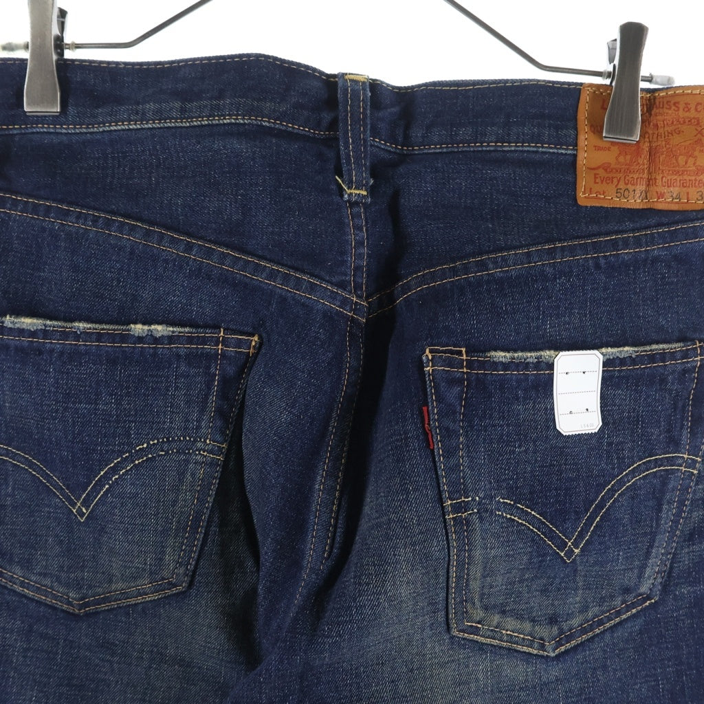 Levi's(リーバイス) 501XX REGULAR STRAIGHT BIGE 1947年復刻モデル 日本製 レギュラーストレート ビッグE 赤耳 シングルステッチ デニムパンツ 47501-0047