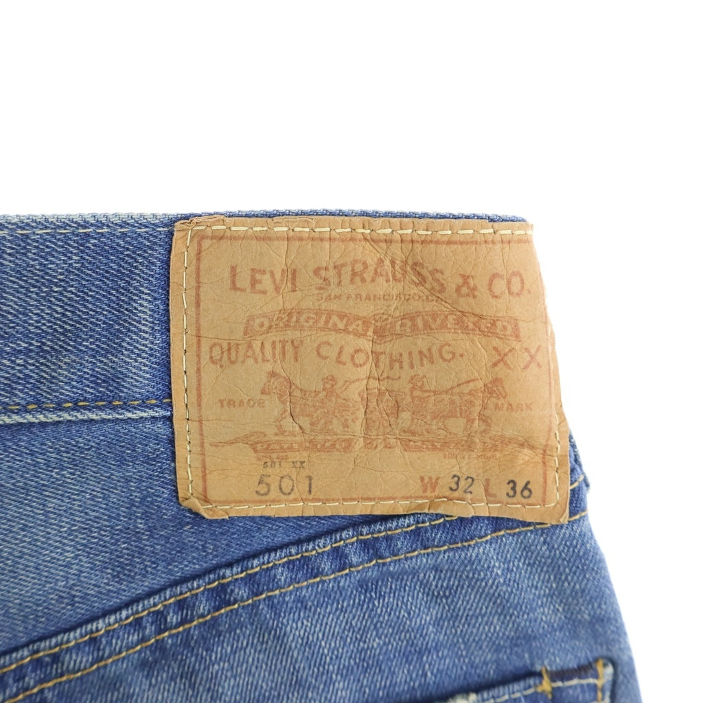 Levi's(リーバイス) 501 REGULAR STRAIGHT BIGE 1966年復刻モデル 日本製 レギュラーストレート ビッグE 赤耳 シングルステッチ デニムパンツ ジーンズ インディゴ 66501