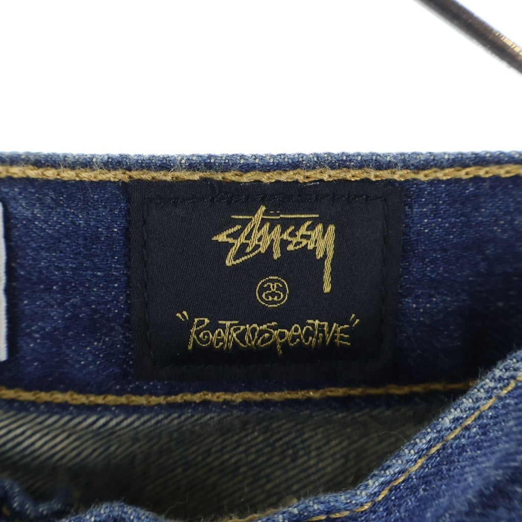 Levi's(リーバイス) ×STUSSY 30周年記念モデル 501 REGULAR STRAIGHT ロゴワッペン レギュラーストレートデニムパンツ ジーンズ インディゴ 08501-0467