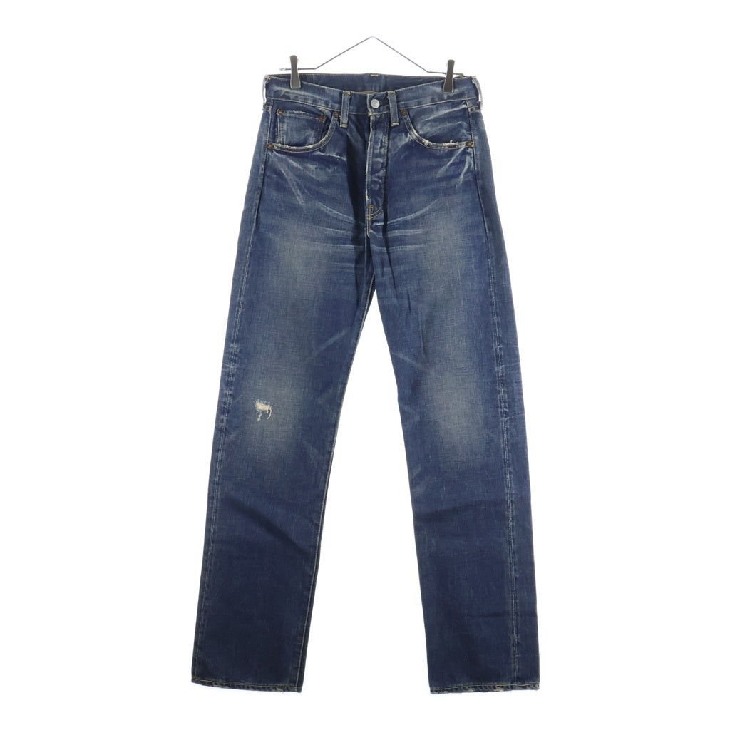Levi's(リーバイス) 501 REGULAR STRAIGHT BIGE 1966年復刻モデル 日本製 レギュラーストレート ビッグE 赤耳 シングルステッチ デニムパンツ ジーンズ インディゴ 66501-0036