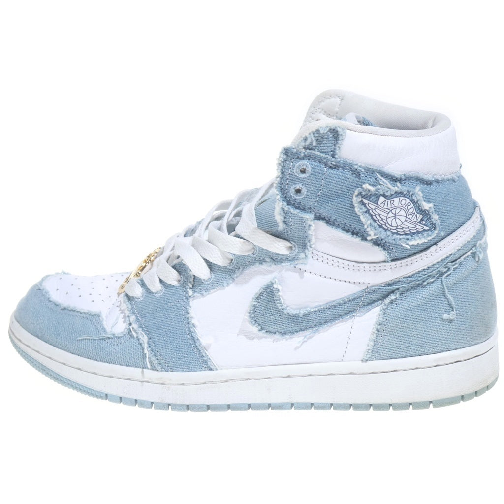 NIKE(ナイキ) Air Jordan 1 High OG Denim エアジョーダン1 ハイカットスニーカー OG デニム US9.5/26.5cm インディゴ DM9036-104