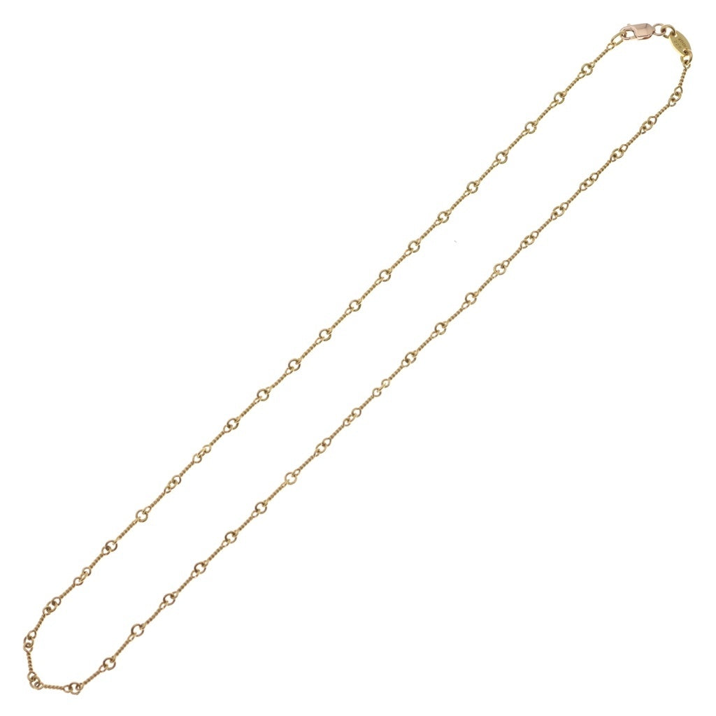 CHROME HEARTS(クロムハーツ) 22K NECKCHAIN T16 ツイストチェーンネックレス 16inch ゴールド BCA013