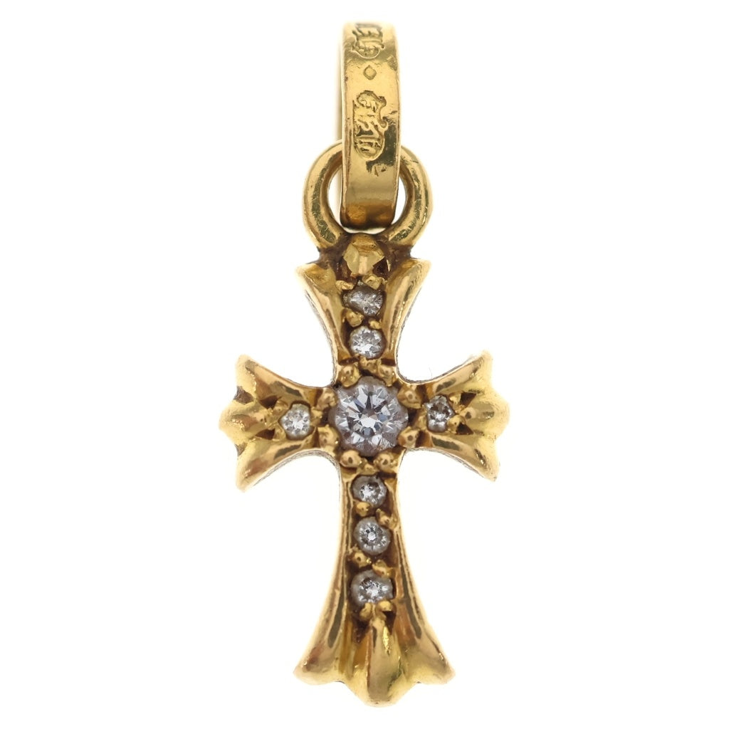 CHROME HEARTS(クロムハーツ) 22K CRS BBYFAT P/DIA ベイビーファットクロス PAVEダイヤ ペンダントトップ ゴールド BCA035