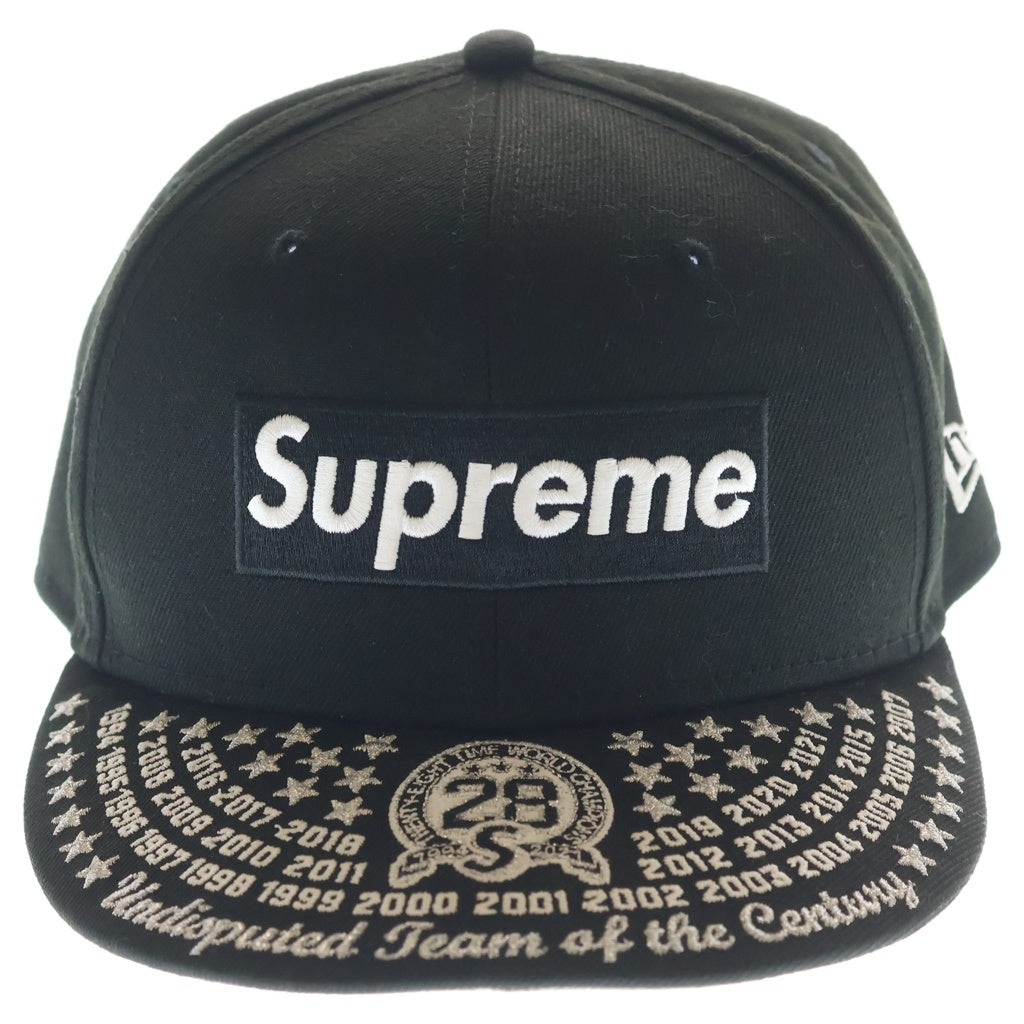 SUPREME(シュプリーム) ×NEW ERA Undisputed Box Logo ベースボールキャップ ブラック