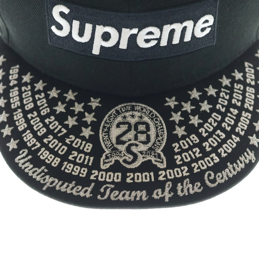 SUPREME(シュプリーム) ×NEW ERA Undisputed Box Logo ベースボールキャップ ブラック