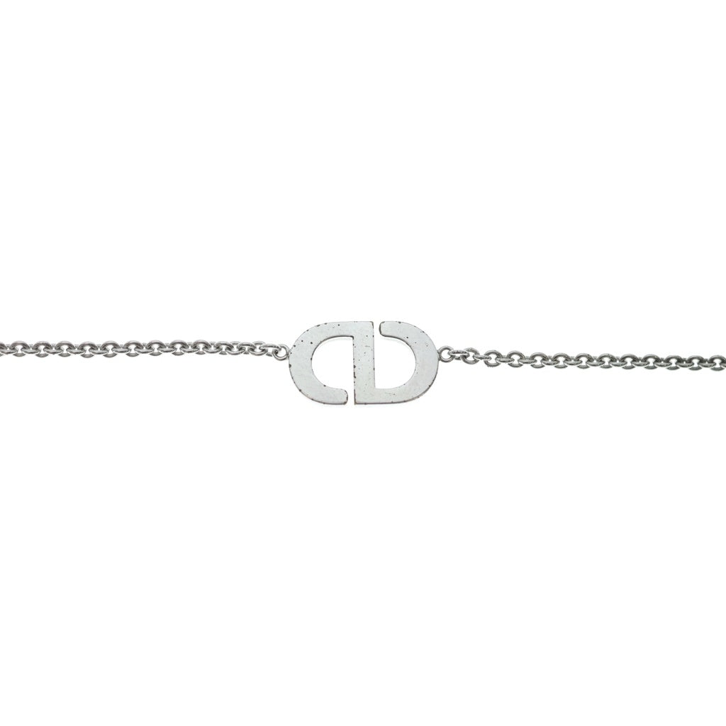 DIOR(ディオール) Petit CD ラインストーンネックレス シルバー/ホワイト N2241WOMCY_D001 レディース
