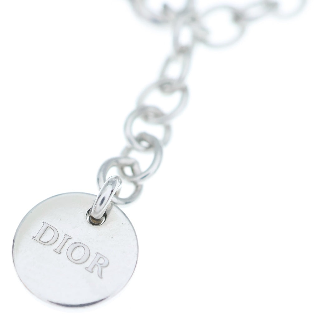DIOR(ディオール) Petit CD ラインストーンネックレス シルバー/ホワイト N2241WOMCY_D001 レディース