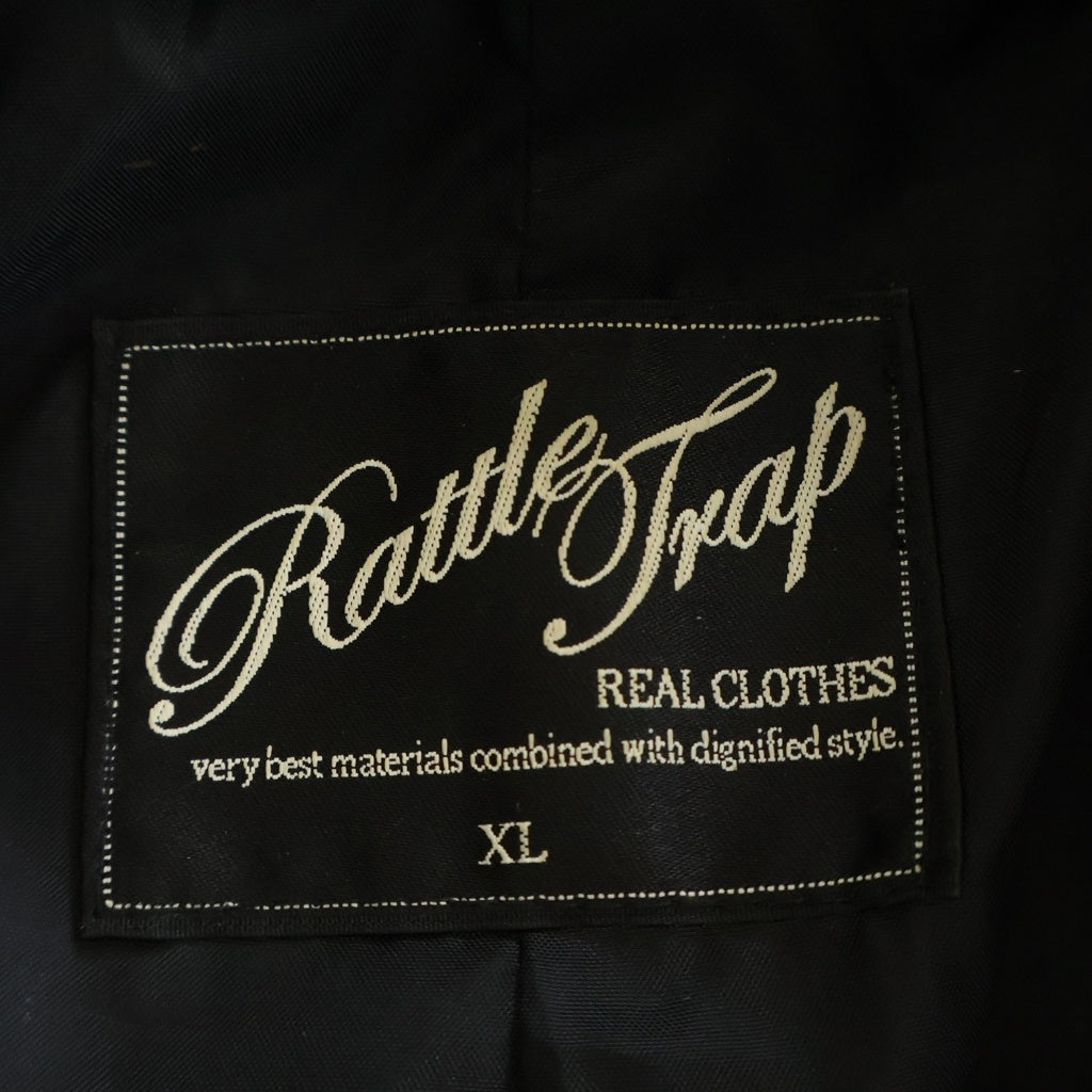 RATTLE TRAP(ラトルトラップ) シープスキン シングルライダースジャケット レザージャケット ネイビー M0511LJM201