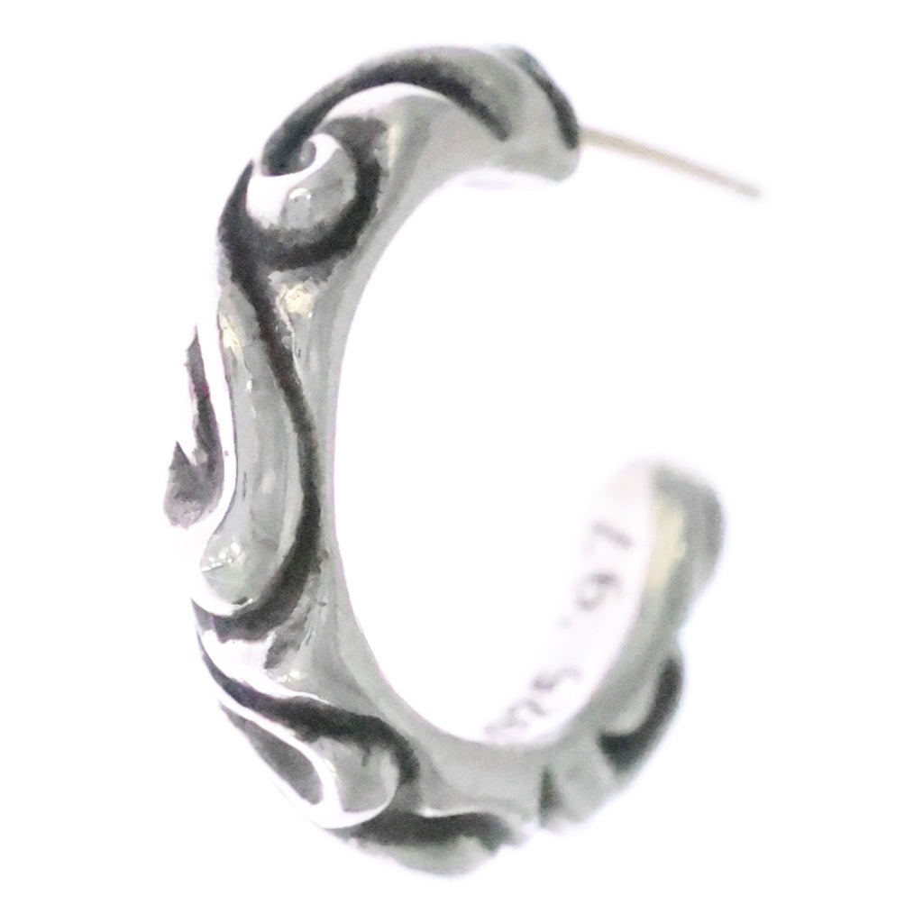 CHROME HEARTS(クロムハーツ) HOOP SCROOL スクロール フープピアス シルバー BCA102 ‐
