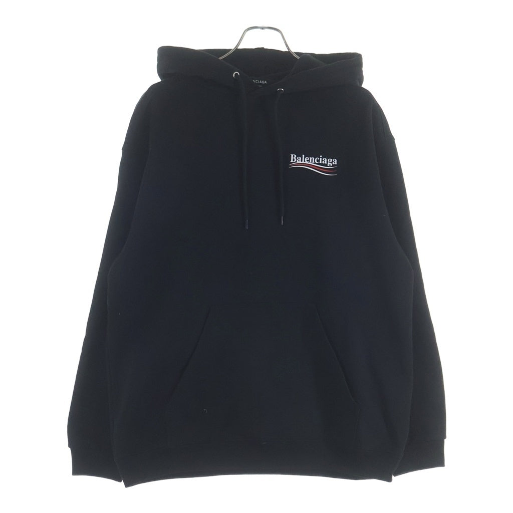 BALENCIAGA(バレンシアガ) 21AW Campaign Logo Hoodie 600583 TIV53 キャンペーンロゴ プリント オーバーサイズ プルオーバーパーカー フーディ ブラック