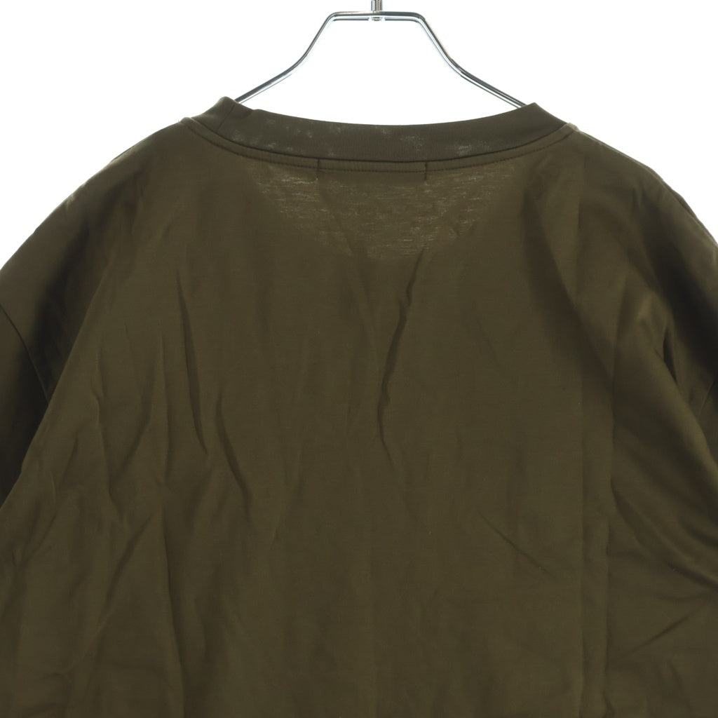 TATRAS(タトラス) ANICETO LOGO T-SHIRT MTAT24S8261 アニチュート 発砲ロゴプリント クルーネック半袖Tシャツカットソー カーキ