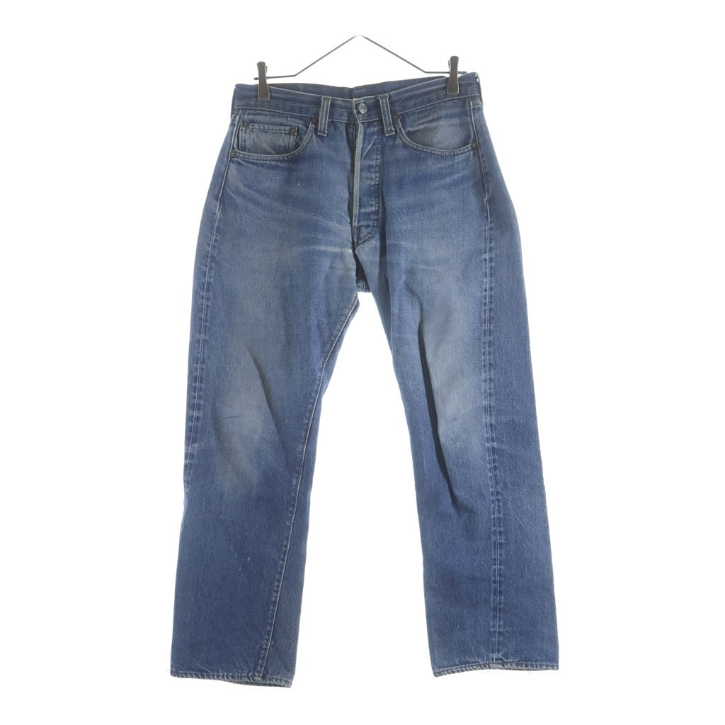 Levi's(リーバイス) 70S VINTAGE 501 66後期 ボタン裏6 スモールE 不均等V 赤耳 並行 チェーンステッチ ボタンフライデニムパンツ ジーンズ インディゴ -