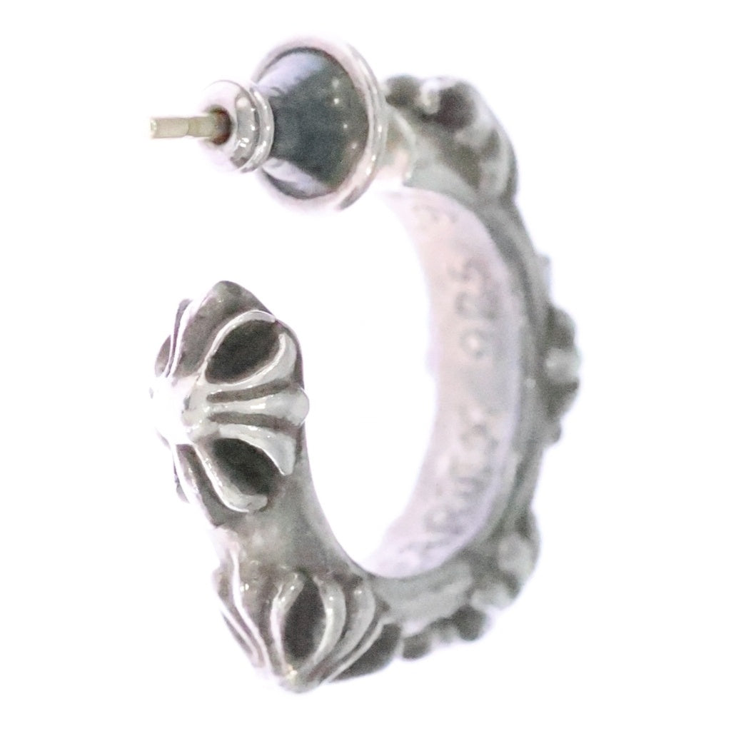 CHROME HEARTS(クロムハーツ) HOOP CROSS クロスバンド フープピアス シルバー BCA100 -
