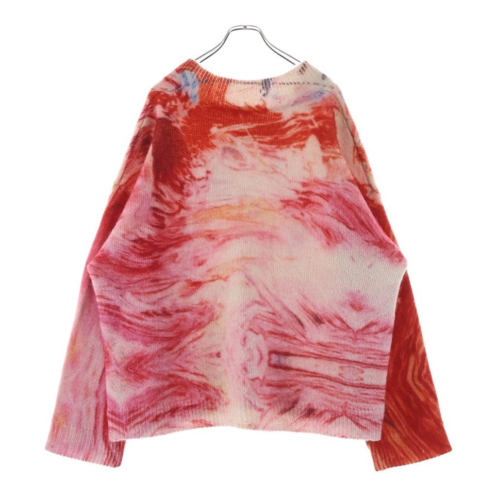 NAMACHEKO(ナマチェコ) 19AW Rezyane Longsleeve レザイン クルーネック長袖ニット レッド NW19 0705