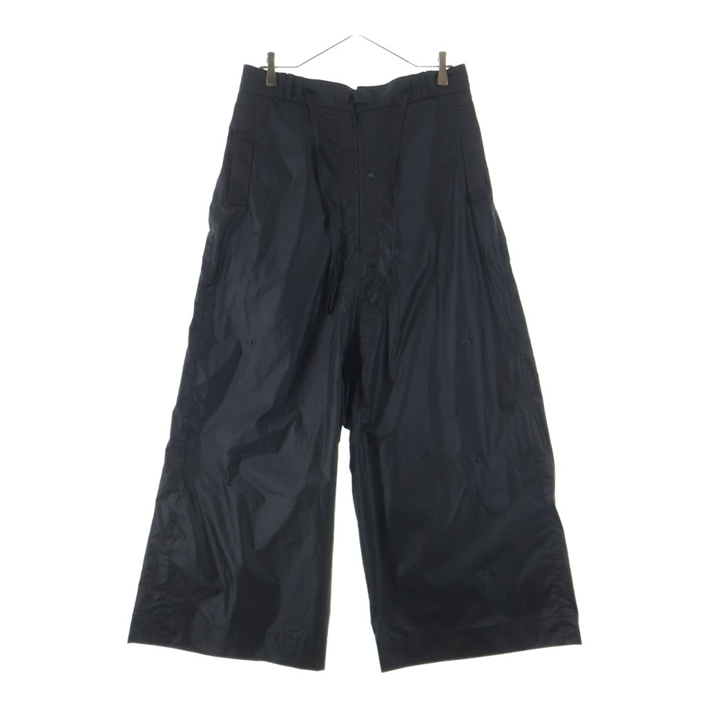 JIAN YE(ジェン イェ) 26SS GUAI MORPH PANTS サイドスナップボタン グアイモル ナイロン フォンパンツ ブラック JI-26SS-PT03