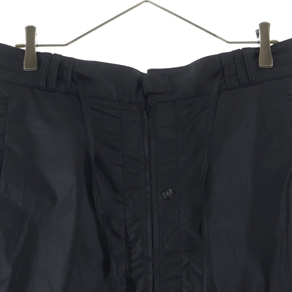 JIAN YE(ジェン イェ) 26SS GUAI MORPH PANTS サイドスナップボタン グアイモル ナイロン フォンパンツ ブラック JI-26SS-PT03