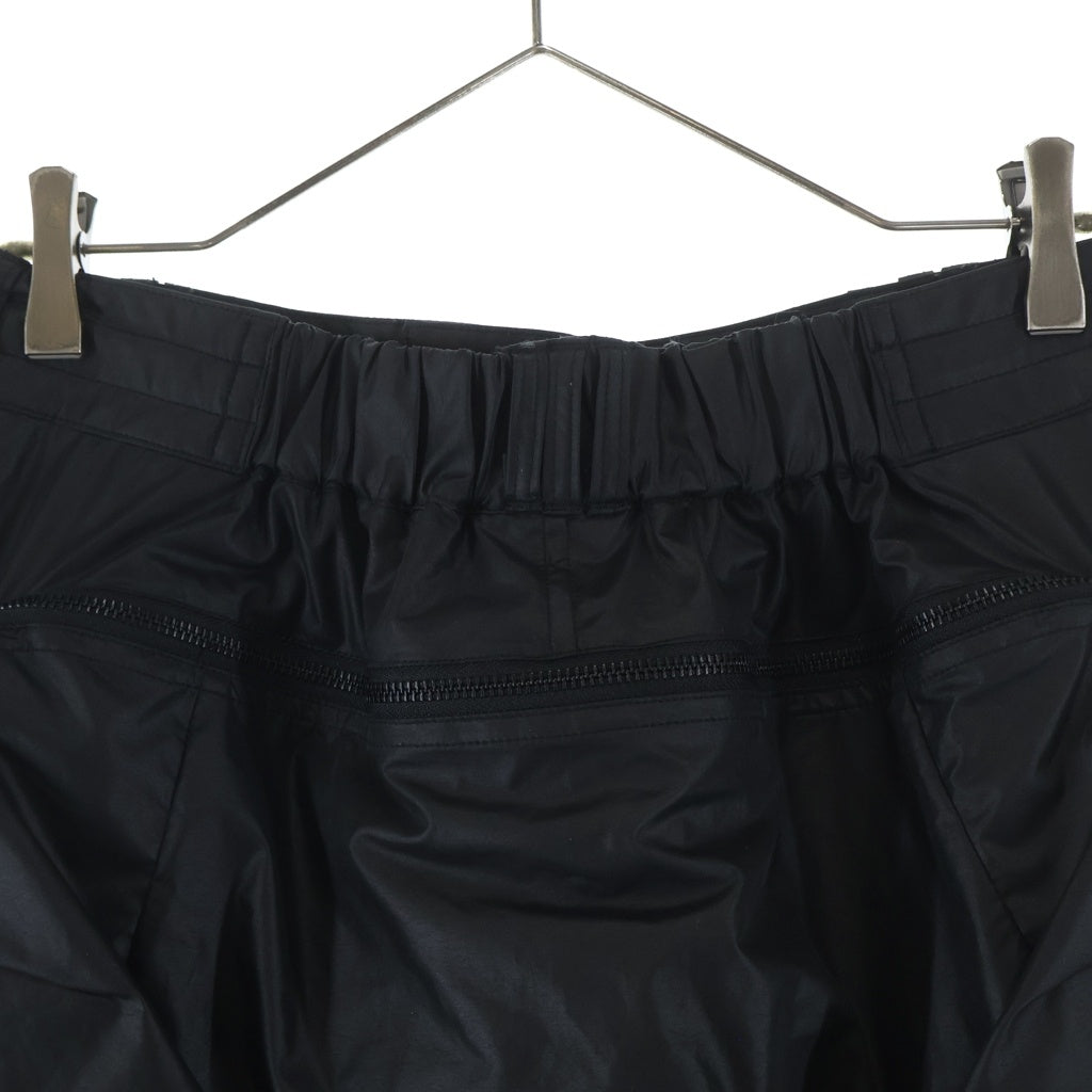 JIAN YE(ジェン イェ) 26SS GUAI MORPH PANTS サイドスナップボタン グアイモル ナイロン フォンパンツ ブラック JI-26SS-PT03