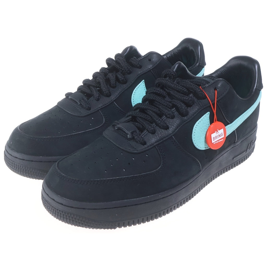 NIKE(ナイキ) ×TIFFANY&CO AIR FORCE 1 LOW 1837 BLACK ティファニー エアフォース1 ローカットスニーカー ブラック/ブルー DZ1382-001