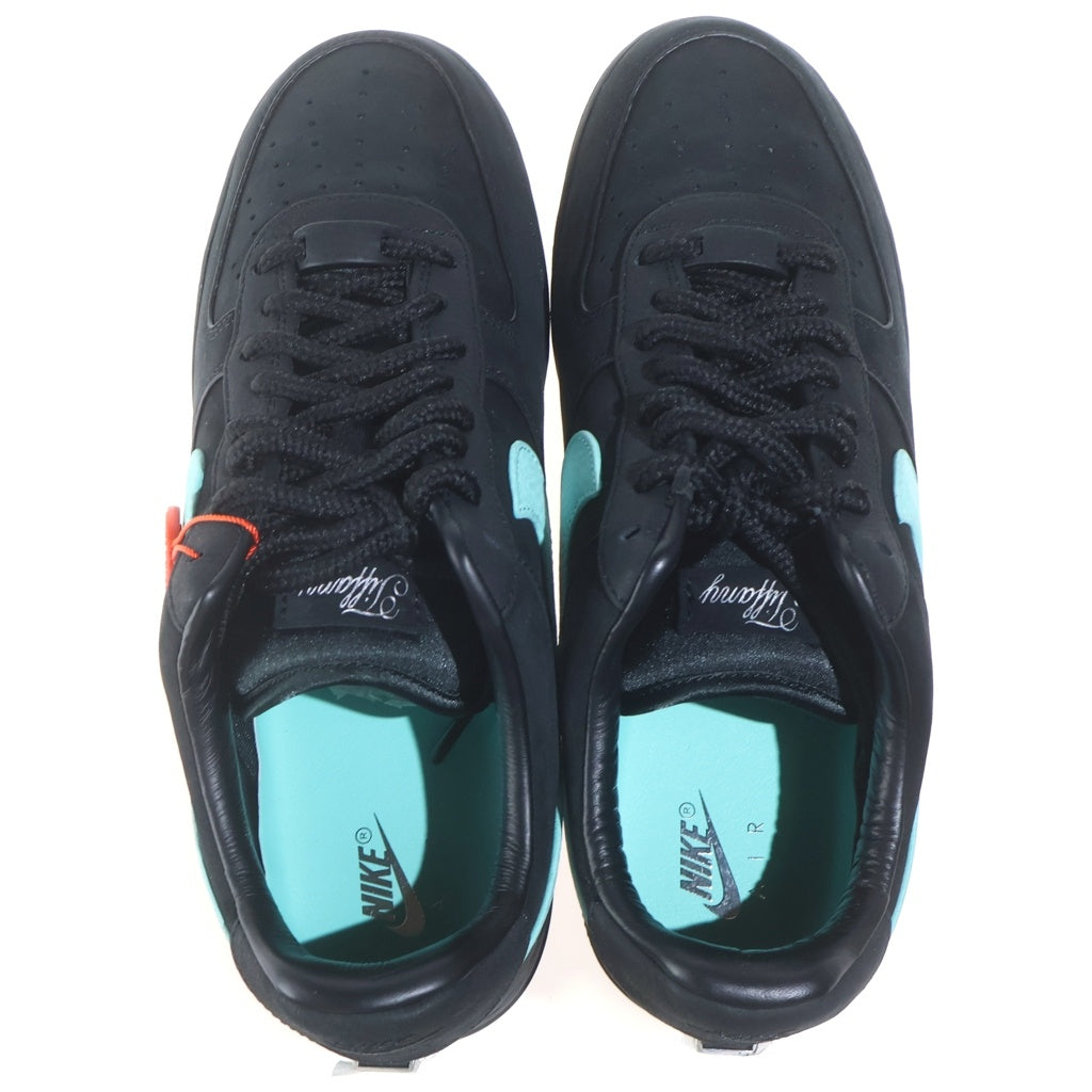 NIKE(ナイキ) ×TIFFANY&CO AIR FORCE 1 LOW 1837 BLACK ティファニー エアフォース1 ローカットスニーカー ブラック/ブルー DZ1382-001