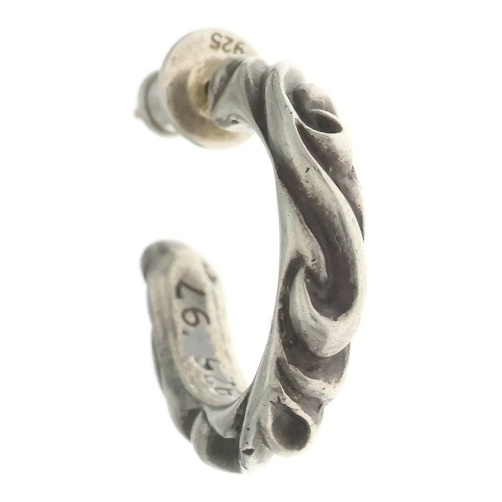 CHROME HEARTS(クロムハーツ) HOOP SCROOL スクロール フープピアス シルバー BCA102