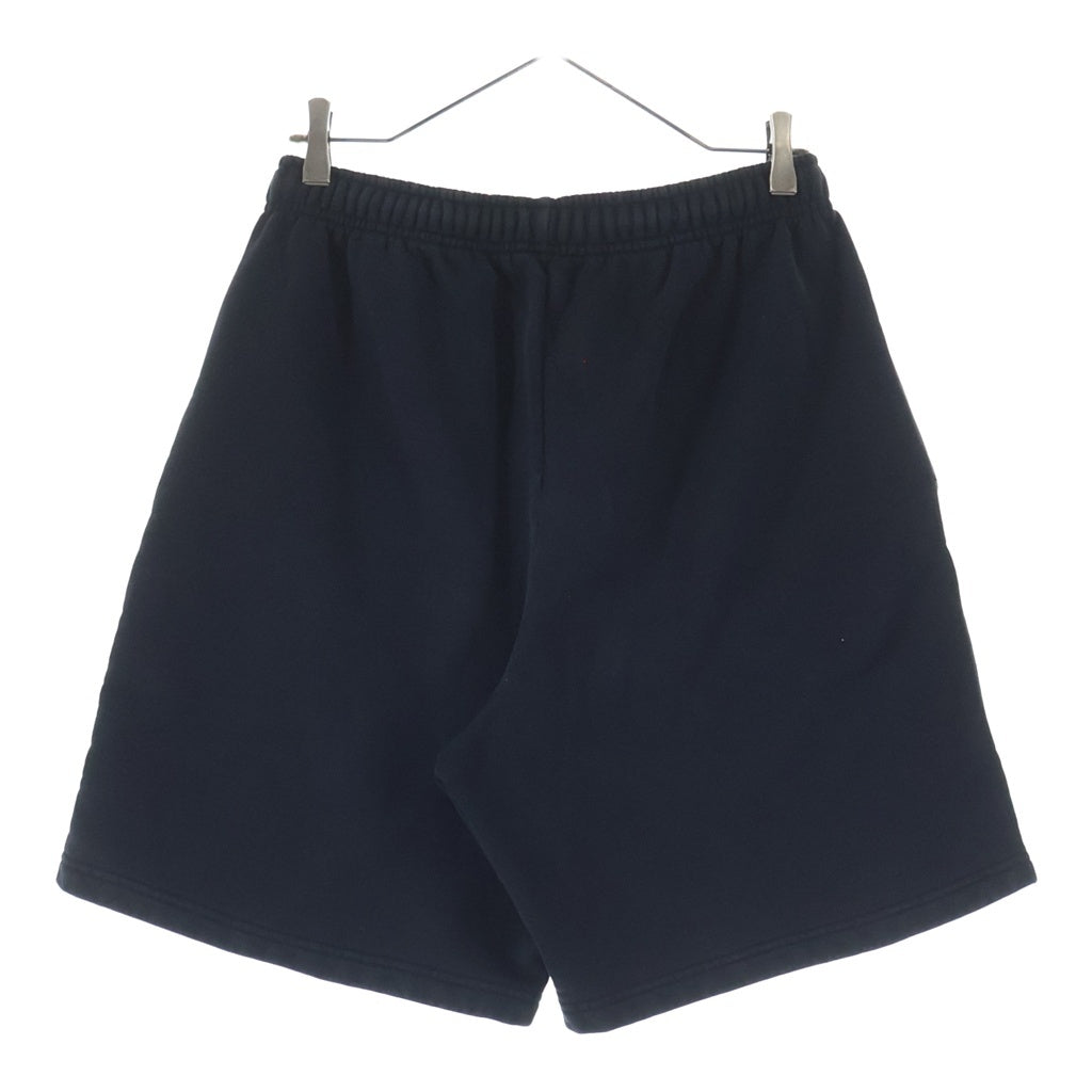 BALENCIAGA(バレンシアガ) 20SS GYM WEAR SWEAT SHORT 626312 ジムウェアー ロゴ オーバーサイズ スウェットハーフパンツ ショーツ ブラック