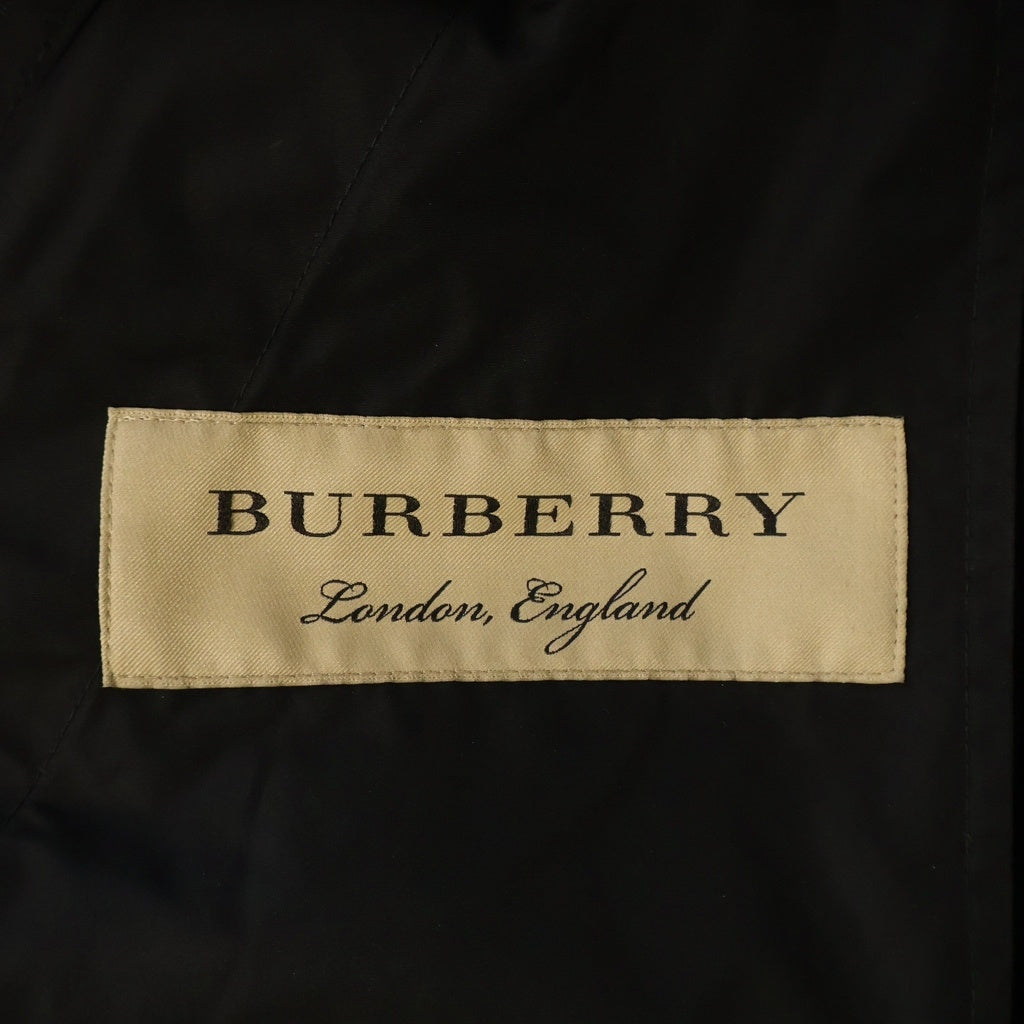 BURBERRY(バーバリー) フロントロゴジップ フーデッド ナイロンジャケット ブラック 8004470