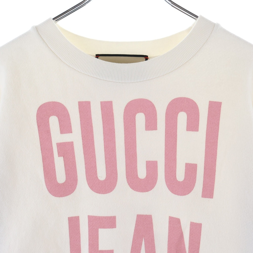 GUCCI(グッチ) JEAN HARLOW SWEATSHIRT 688219 ジーンハロウ クルーネック長袖スウェットトレーナー ホワイト