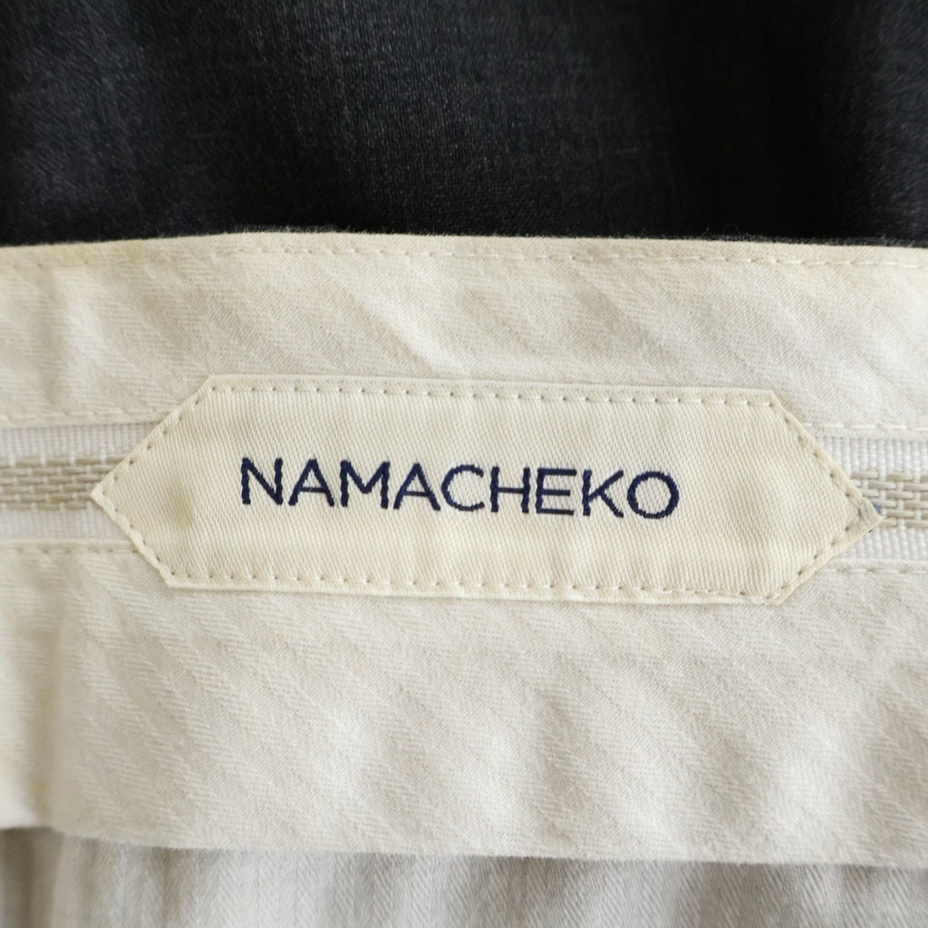 NAMACHEKO(ナマチェコ) MERO TROUSERS メロ ウールスラックス グレー NS190501