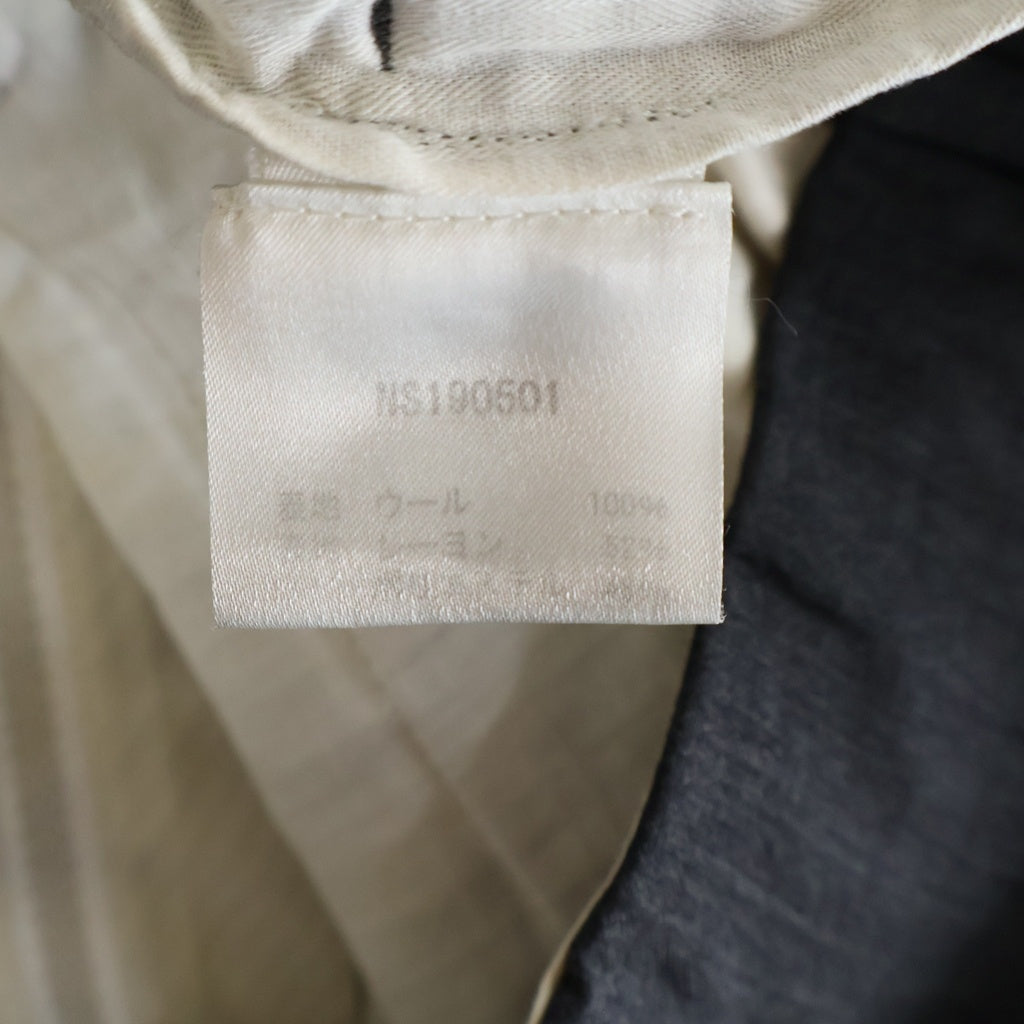 NAMACHEKO(ナマチェコ) MERO TROUSERS メロ ウールスラックス グレー NS190501